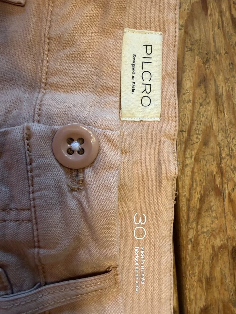 Pilcro The Millie Low Slung Barrel Pant, Paint Splatter - size 30 - Picture 3 of 8